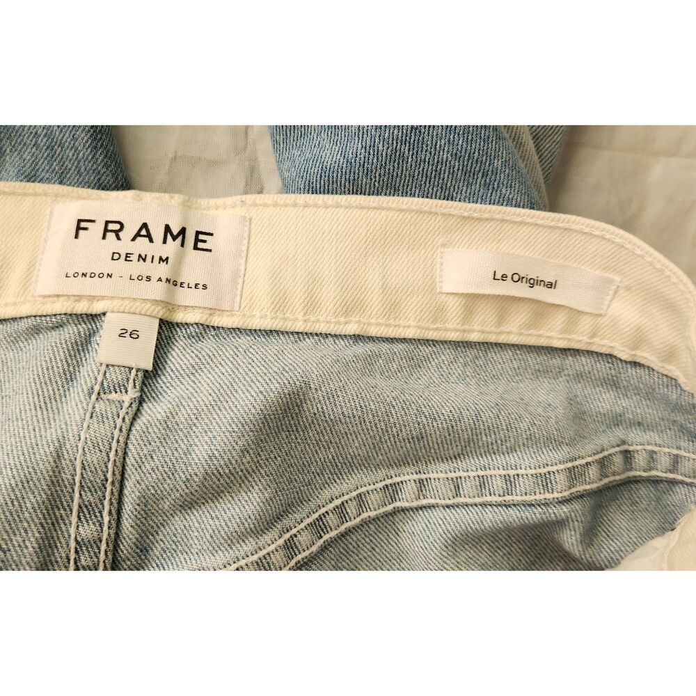 Frame Le Orginal Two Tone Crop Jeans Size 26 - Picture 5 of 7